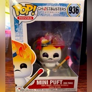 Ghostbusters Afterlife POP mini puff on fire 936